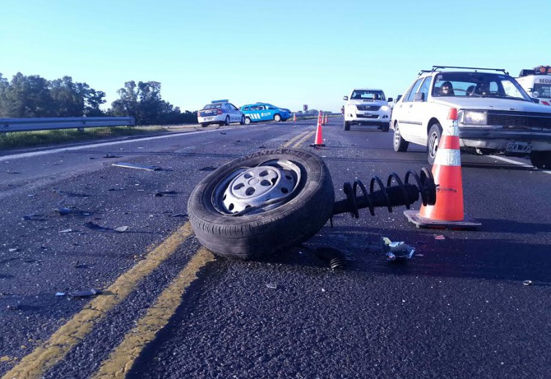 Ruta 3: Terrible choque frontal en la denominada curva “El Despunte” deja como saldo un muerto