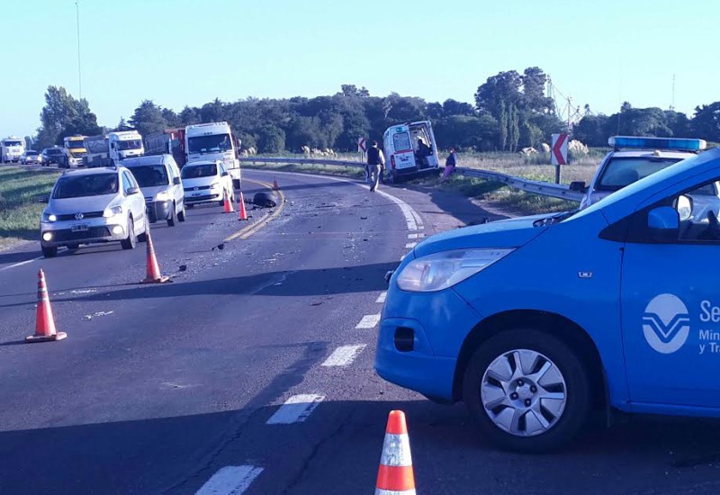 Ruta 3: Terrible choque frontal en la denominada curva “El Despunte” deja como saldo un muerto