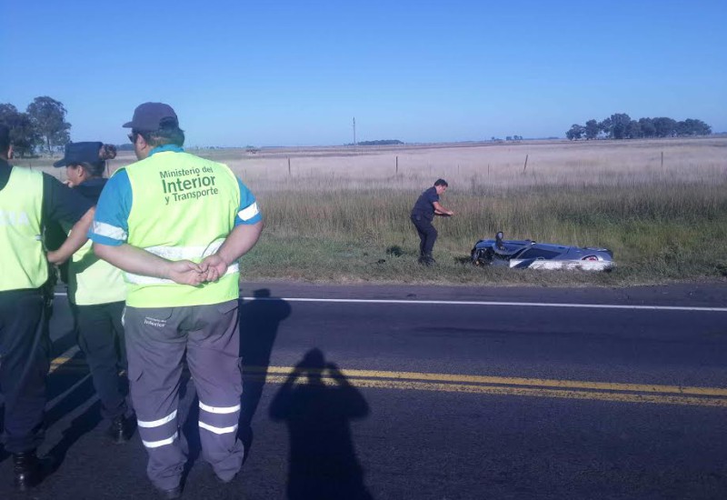 Ruta 3: Terrible choque frontal en la denominada curva “El Despunte” deja como saldo un muerto